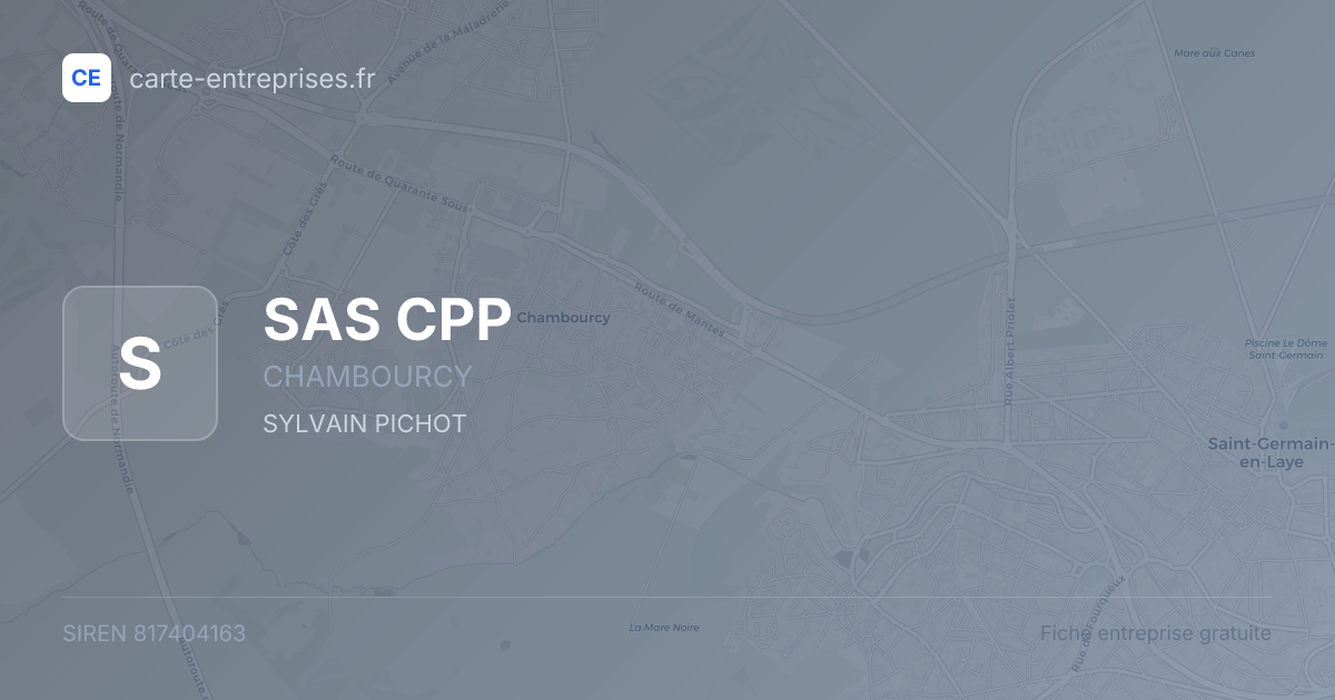 SAS CPP — 817404163 — fiche entreprise