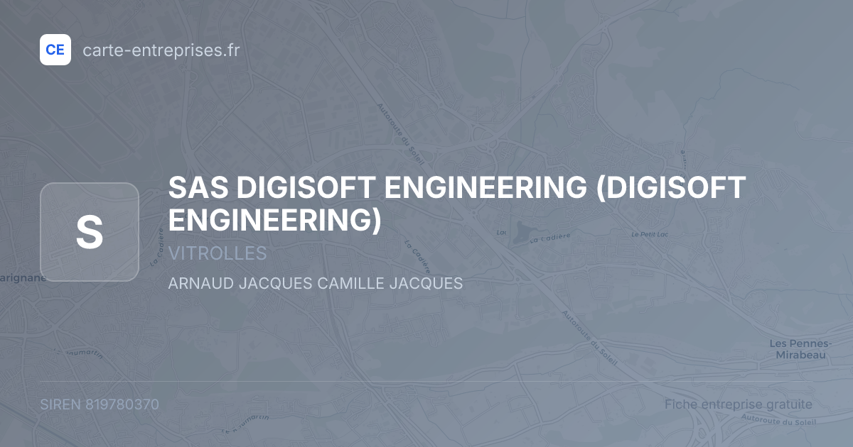 SAS DIGISOFT ENGINEERING (DIGISOFT ENGINEERING) — 819780370 — fiche entreprise
