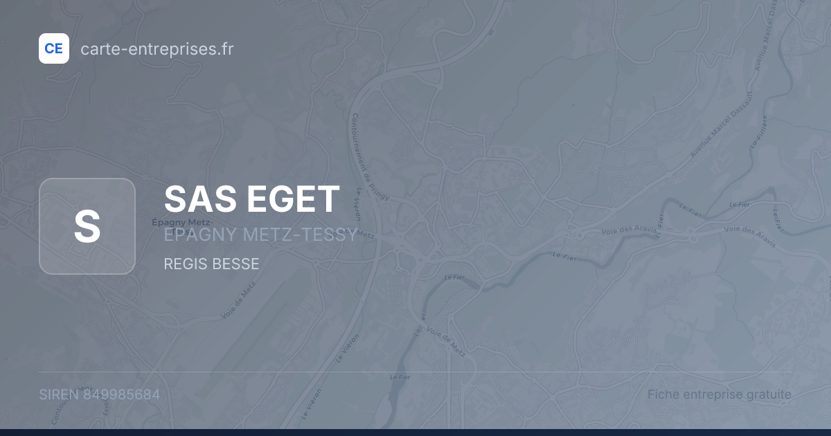 SAS EGET — 849985684 — fiche entreprise