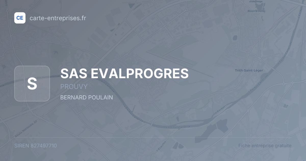 SAS EVALPROGRES — 827497710 — fiche entreprise