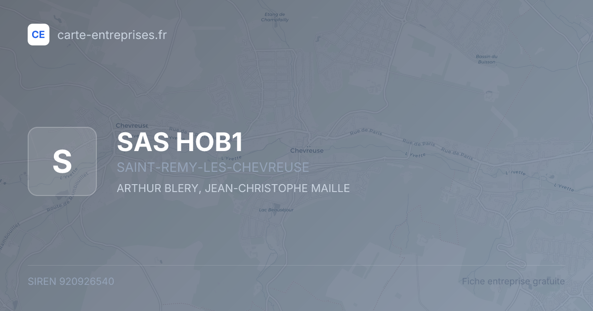 SAS HOB1 — 920926540 — fiche entreprise