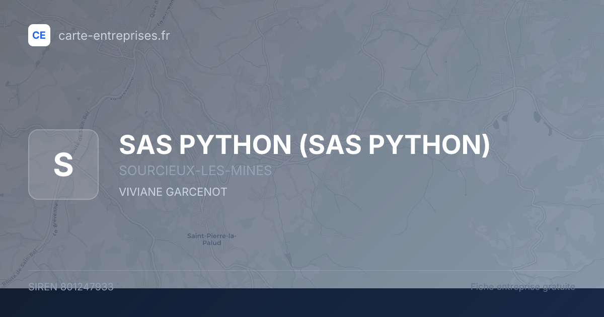 SAS PYTHON — 801247933 — fiche entreprise