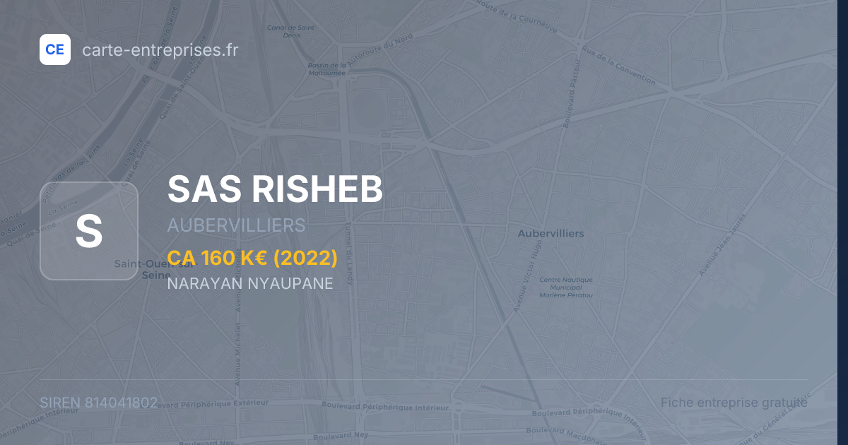 SAS RISHEB — 814041802 — fiche entreprise