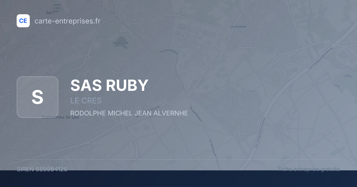 SAS RUBY — 889984126 — fiche entreprise