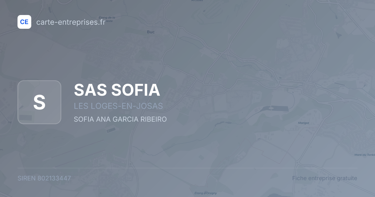 SAS SOFIA — 802133447 — fiche entreprise