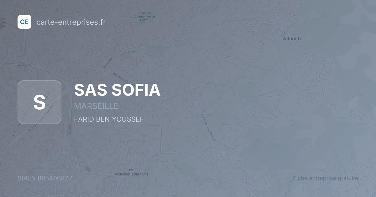 SAS SOFIA — 885406827 — fiche entreprise