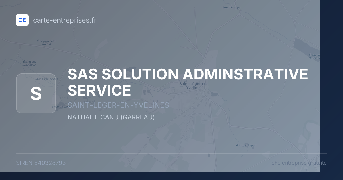 SAS SOLUTION ADMINSTRATIVE SERVICE — 840328793 — fiche entreprise