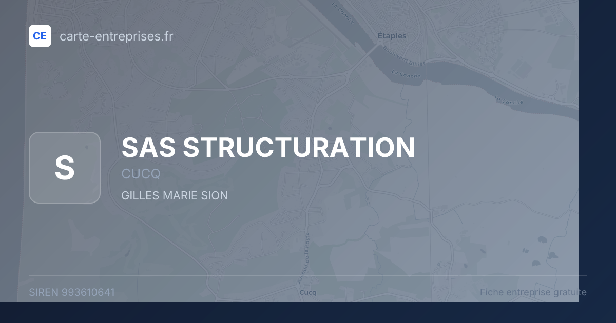 SAS STRUCTURATION — 993610641 — fiche entreprise