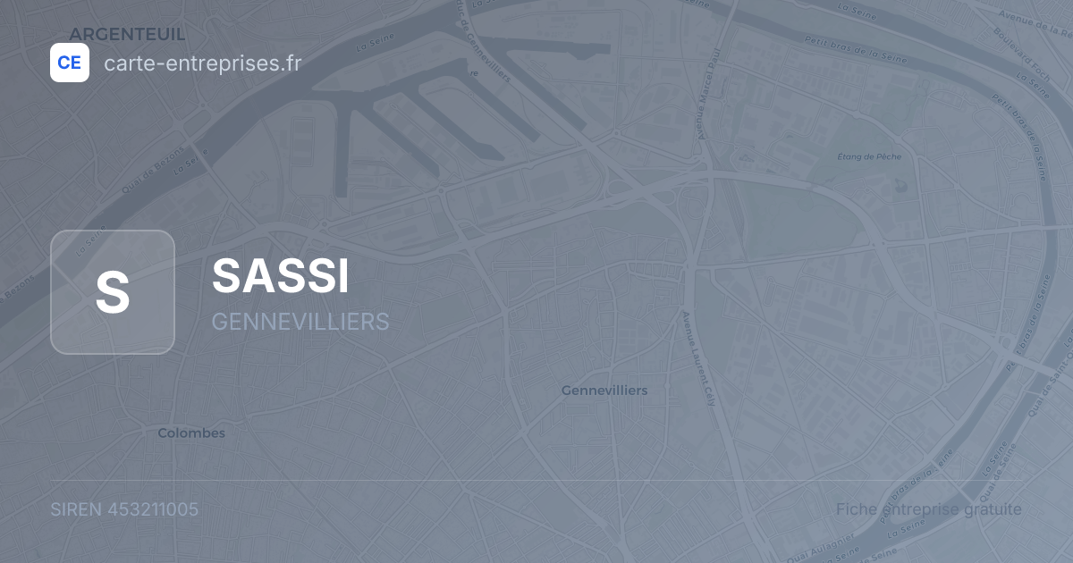 SASSI — 453211005 — fiche entreprise