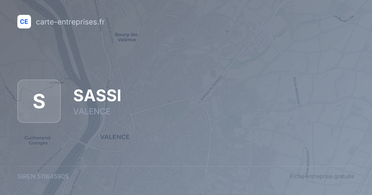 SASSI — 511645905 — fiche entreprise