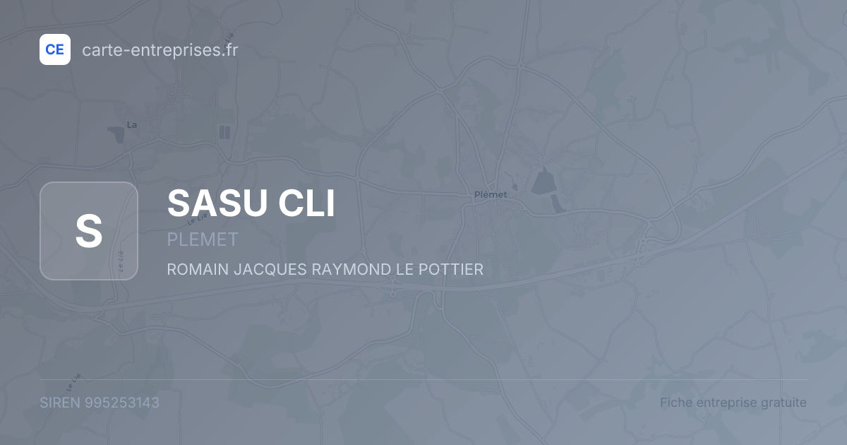 SASU CLI — 995253143 — fiche entreprise