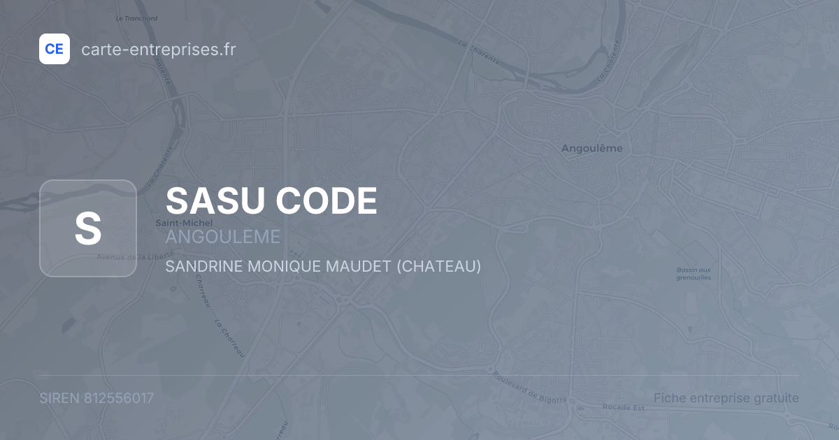 SASU CODE — 812556017 — fiche entreprise