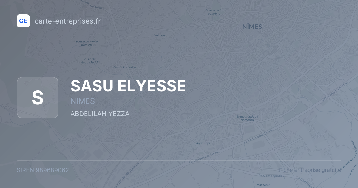 SASU ELYESSE — 989689062 — fiche entreprise