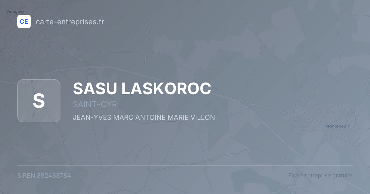 SASU LASKOROC — 892488784 — fiche entreprise