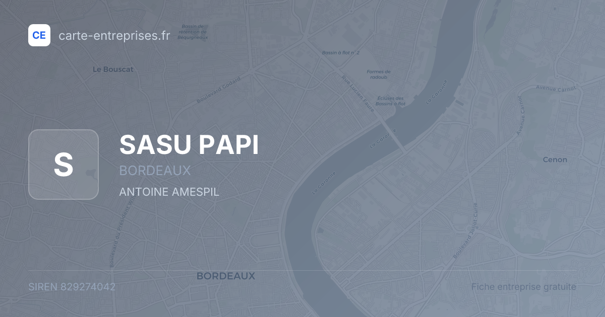 SASU PAPI — 829274042 — fiche entreprise