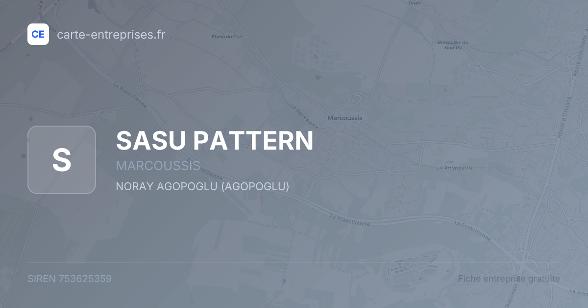 SASU PATTERN — 753625359 — fiche entreprise