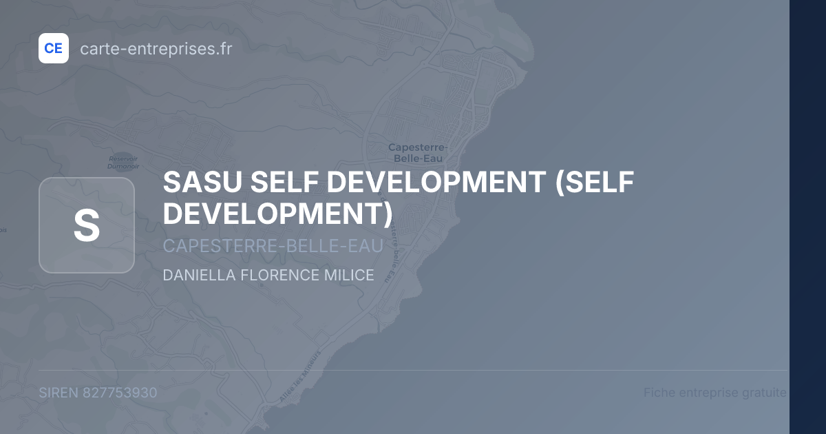 SASU SELF DEVELOPMENT (SELF DEVELOPMENT) — 827753930 — fiche entreprise