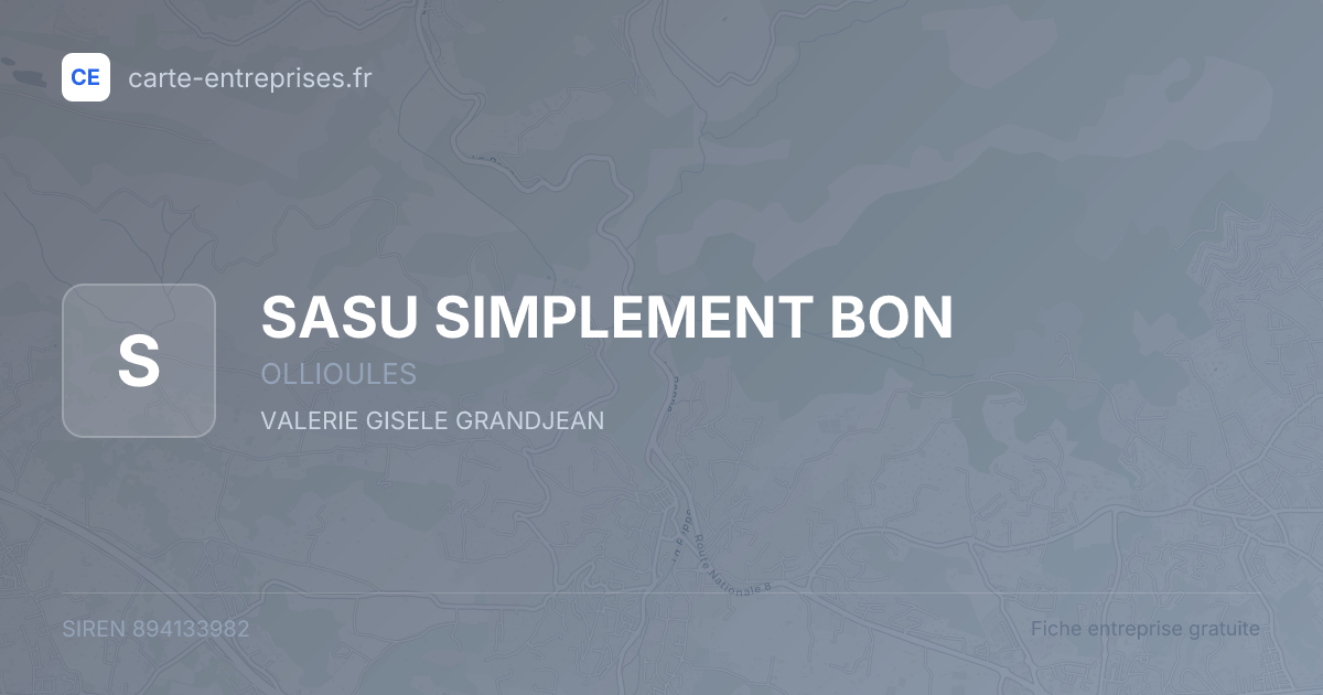 SASU SIMPLEMENT BON — 894133982 — fiche entreprise