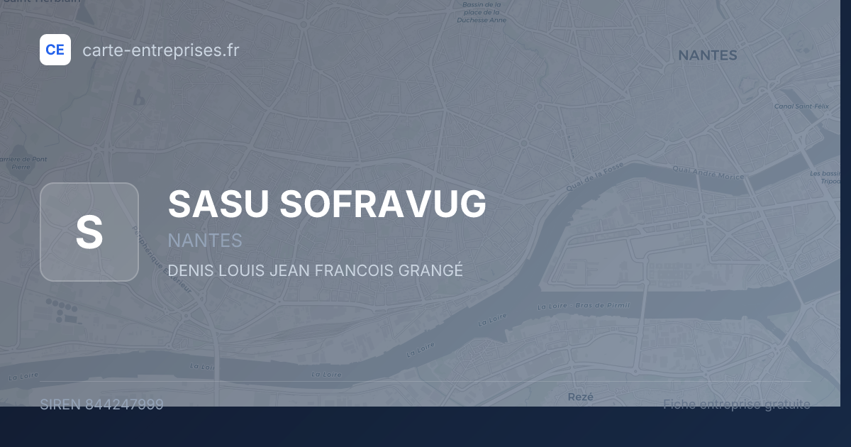 SASU SOFRAVUG — 844247999 — fiche entreprise