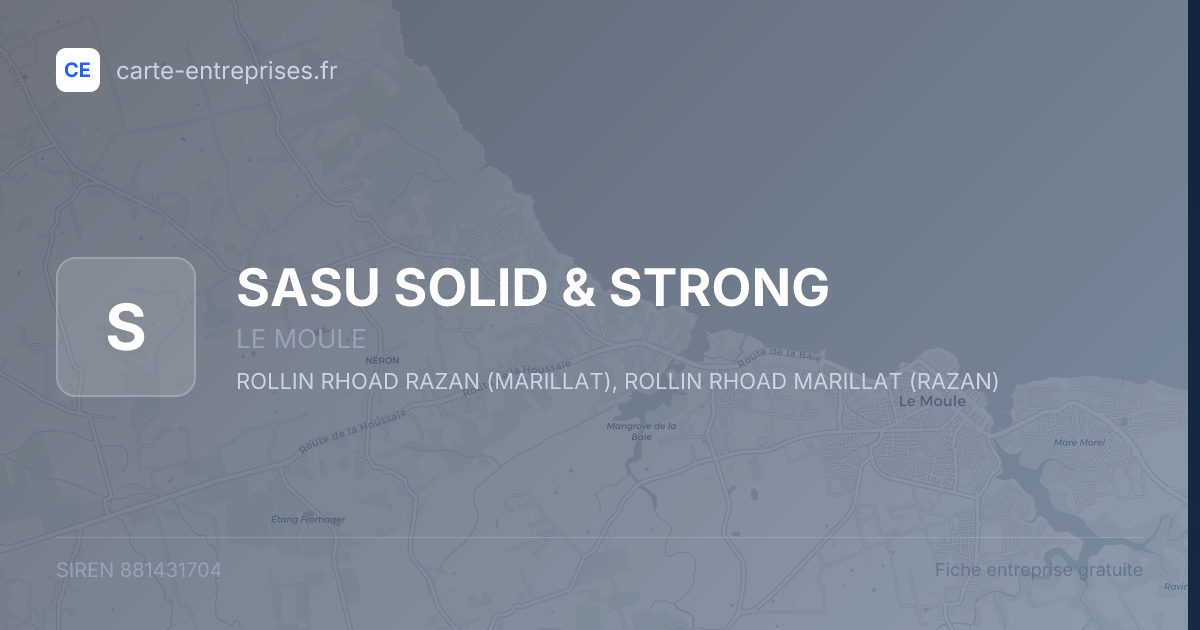 SASU SOLID & STRONG — 881431704 — fiche entreprise