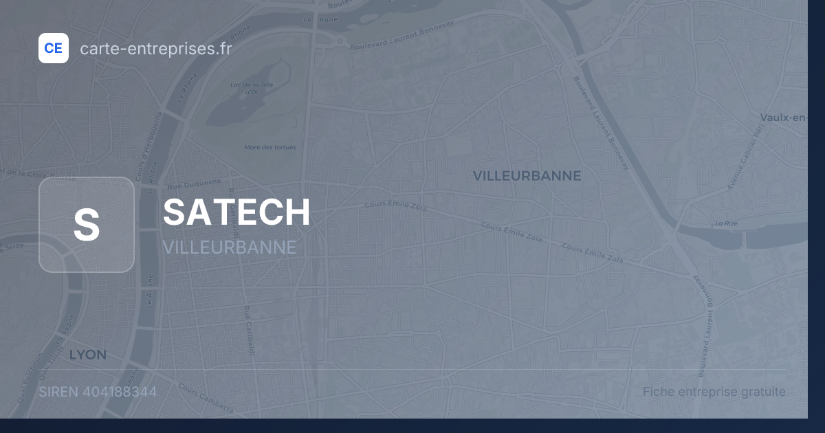 SATECH — 404188344 — fiche entreprise