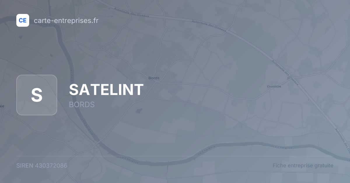 SATELINT — 430372086 — fiche entreprise