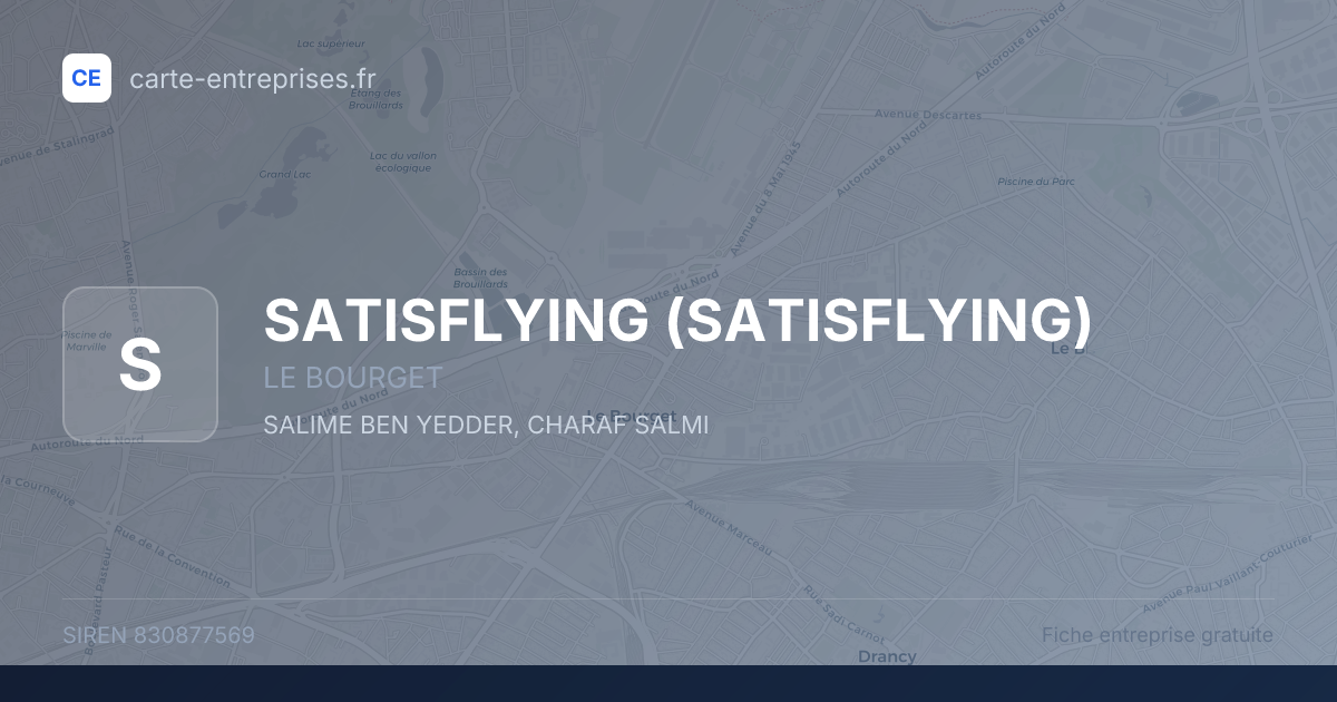 SATISFLYING — 830877569 — fiche entreprise