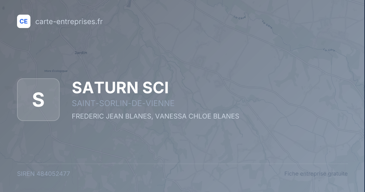 SATURN SCI — 484052477 — fiche entreprise