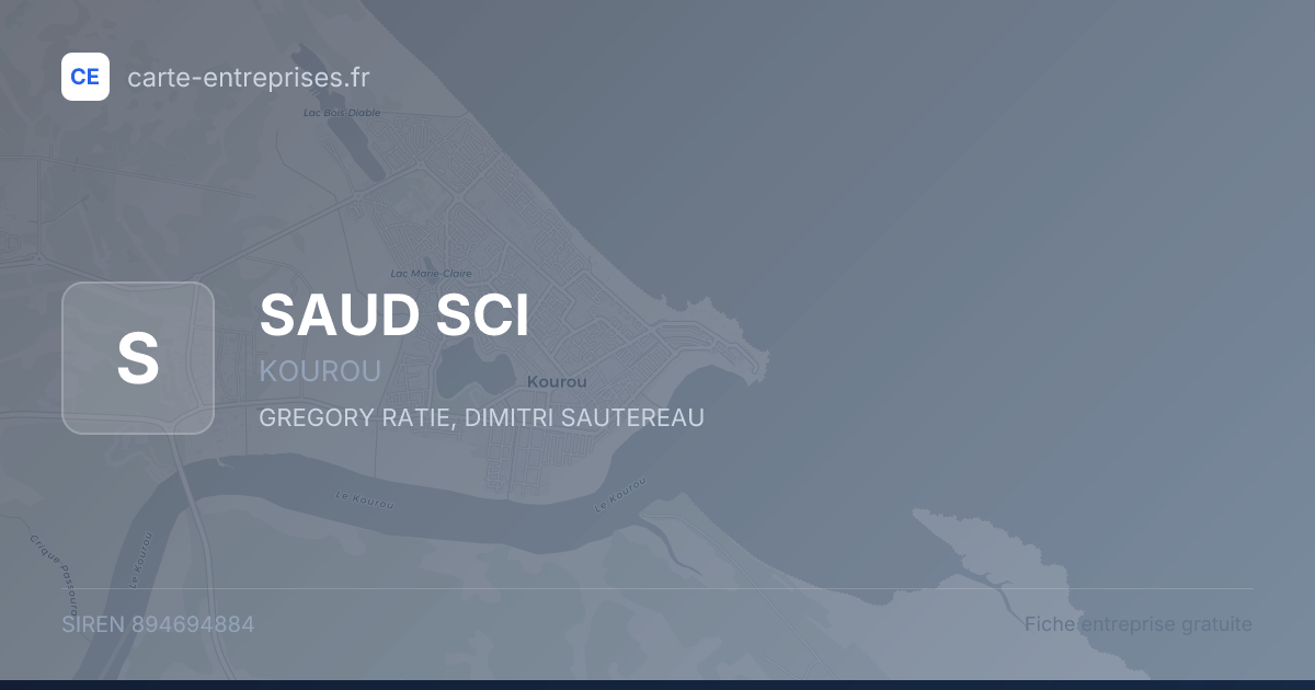 SAUD SCI — 894694884 — fiche entreprise