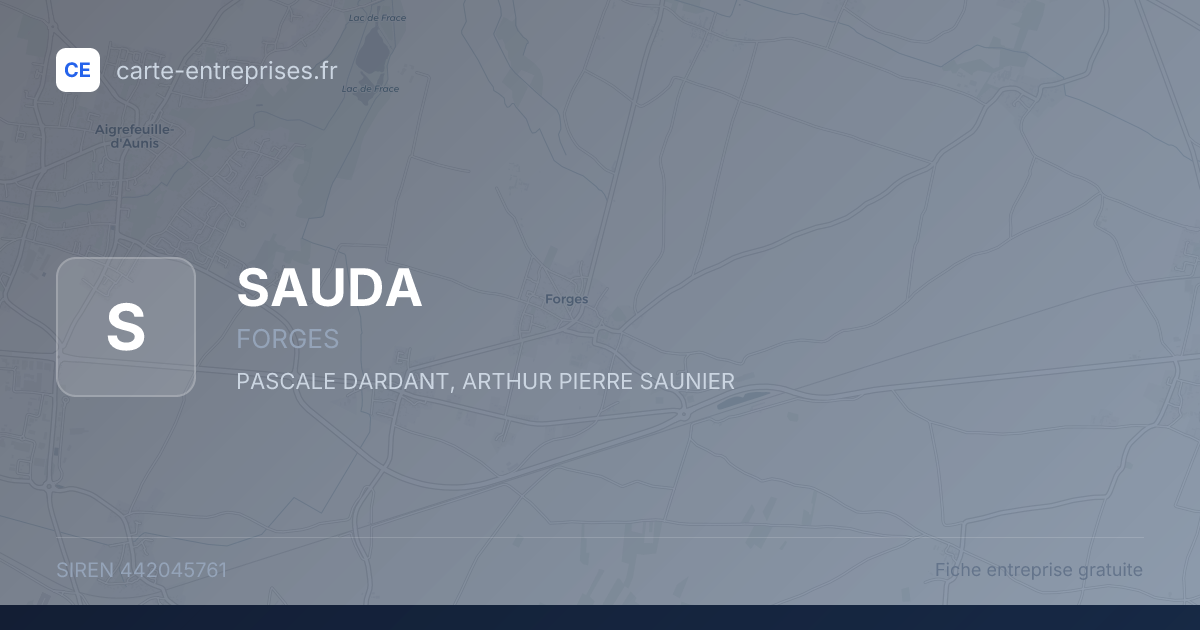 SAUDA — 442045761 — fiche entreprise