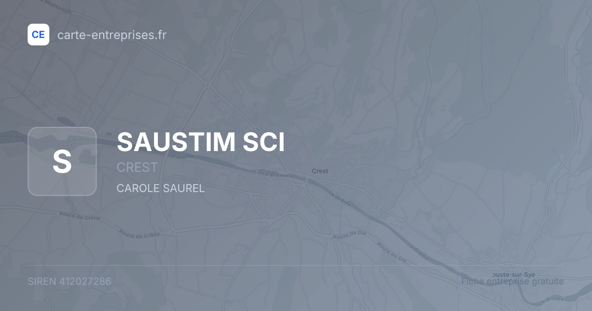 SAUSTIM SCI — 412027286 — fiche entreprise