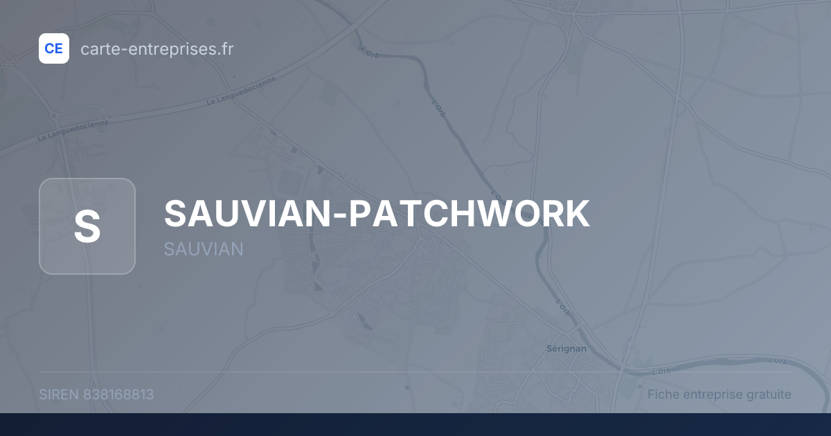 SAUVIAN-PATCHWORK — 838168813 — fiche entreprise