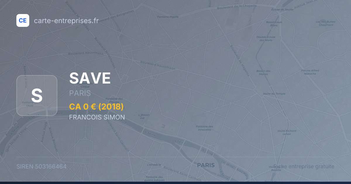 SAVE — 503166464 — fiche entreprise