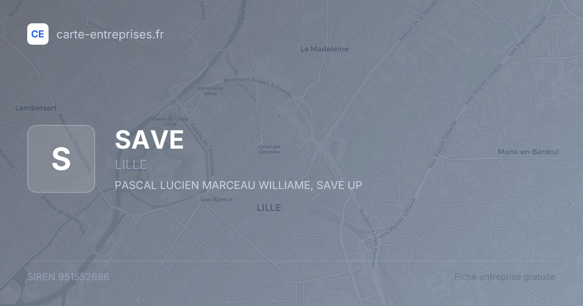 SAVE — 951552686 — fiche entreprise