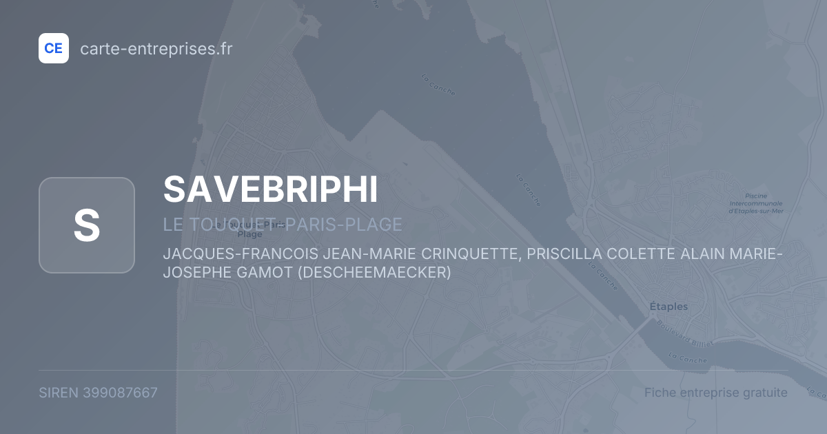 SAVEBRIPHI — 399087667 — fiche entreprise