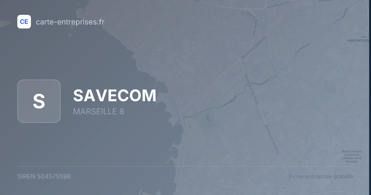 SAVECOM — 504575598 — fiche entreprise