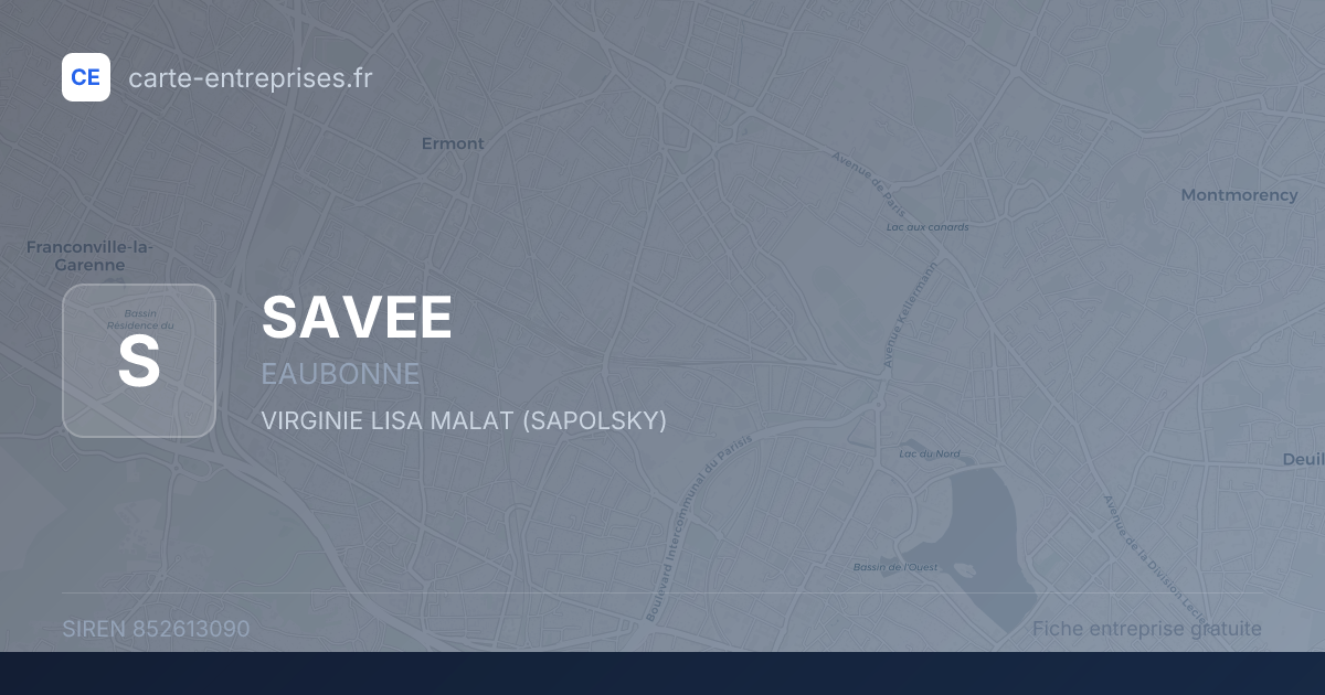 SAVEE — 852613090 — fiche entreprise