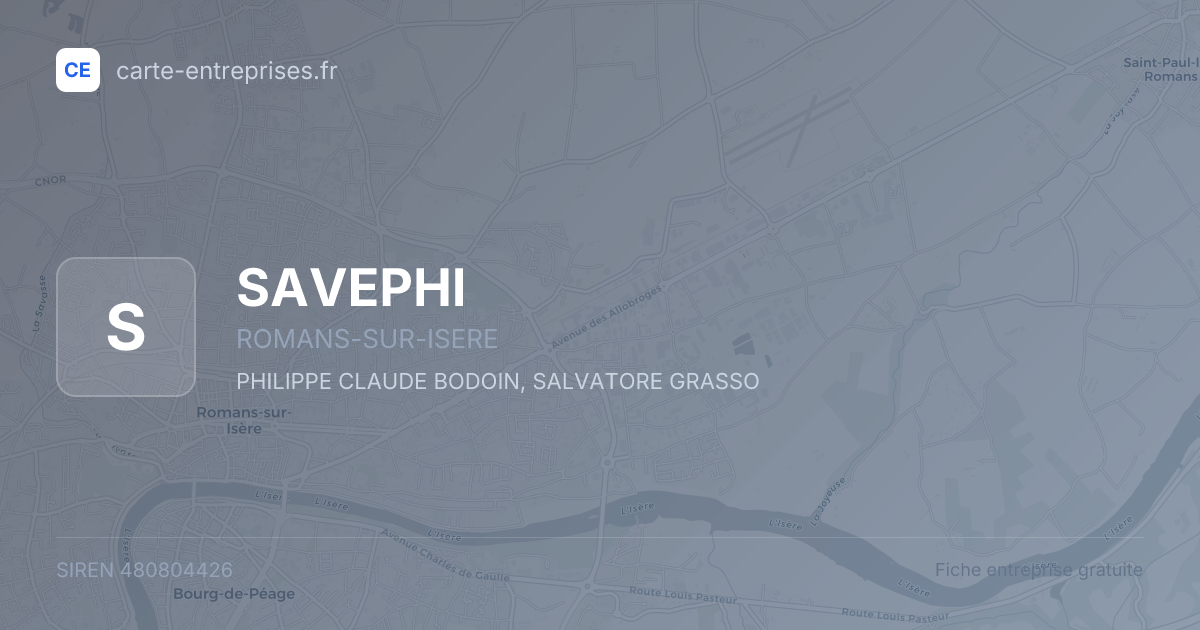SAVEPHI — 480804426 — fiche entreprise