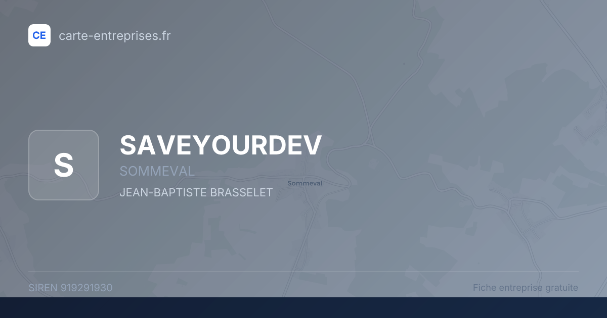 SAVEYOURDEV — 919291930 — fiche entreprise