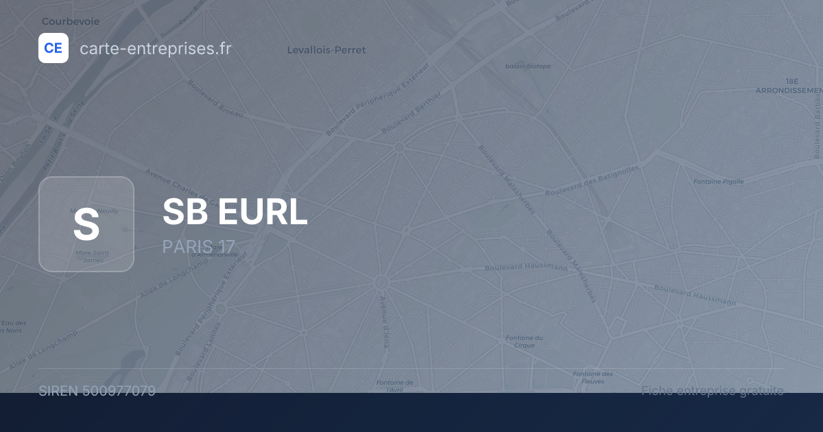 SB EURL — 500977079 — fiche entreprise