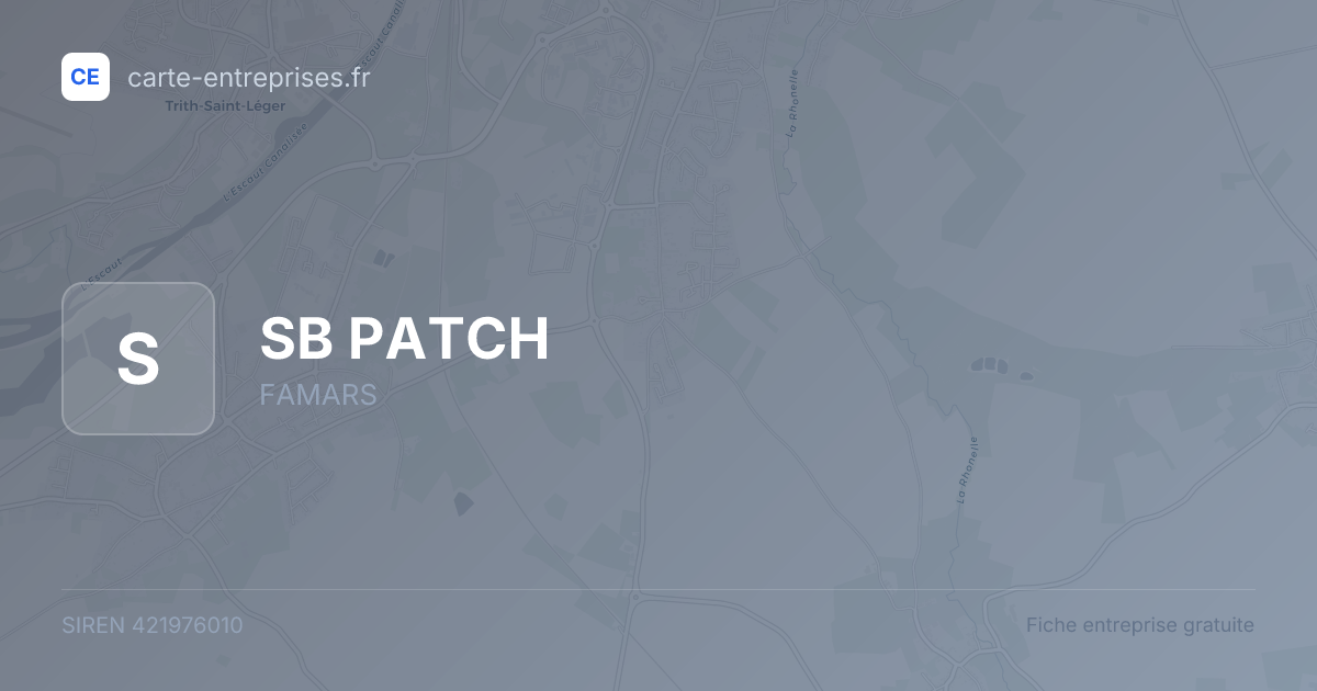 SB PATCH — 421976010 — fiche entreprise