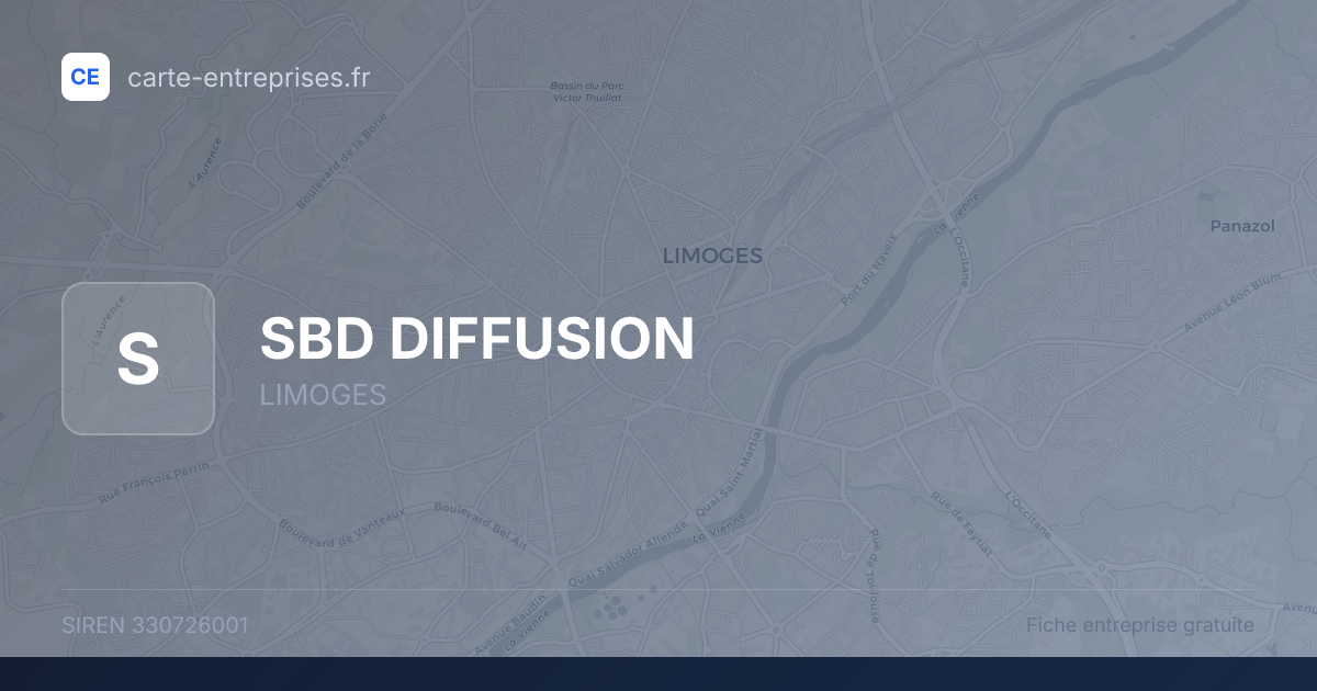 SBD DIFFUSION — 330726001 — fiche entreprise
