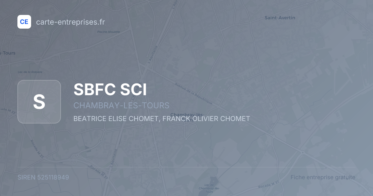 SBFC SCI — 525118949 — fiche entreprise