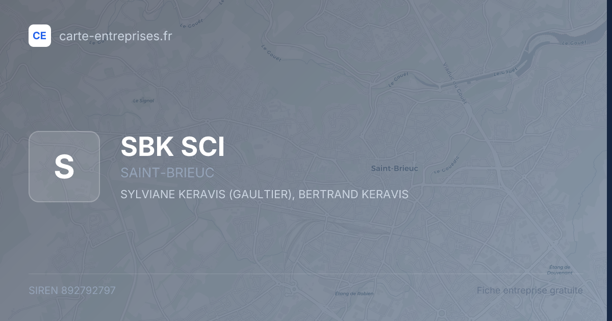 SBK SCI — 892792797 — fiche entreprise