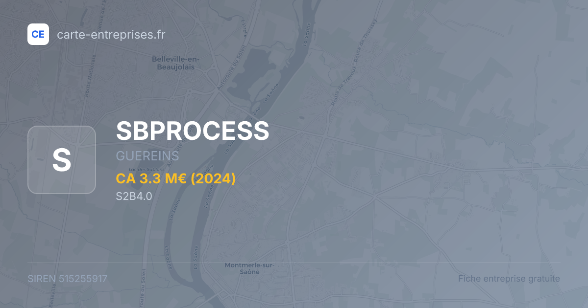 SBPROCESS — 515255917 — fiche entreprise