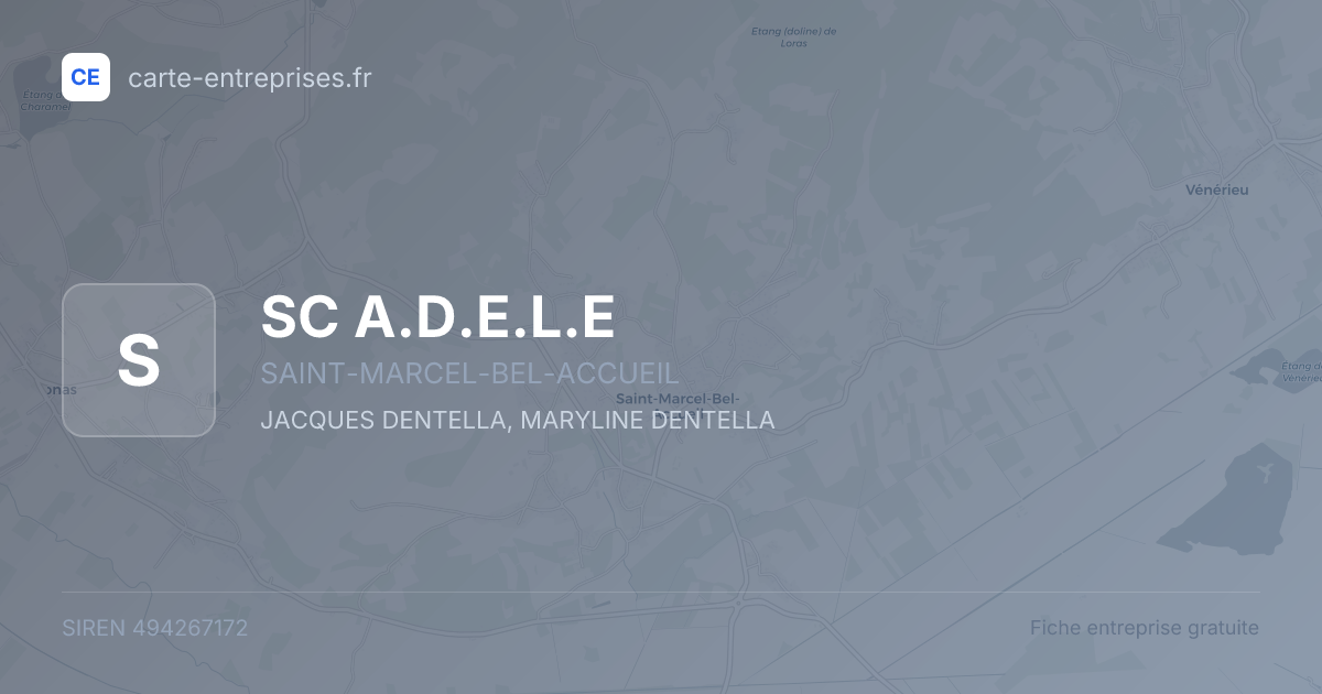 SC A.D.E.L.E — 494267172 — fiche entreprise