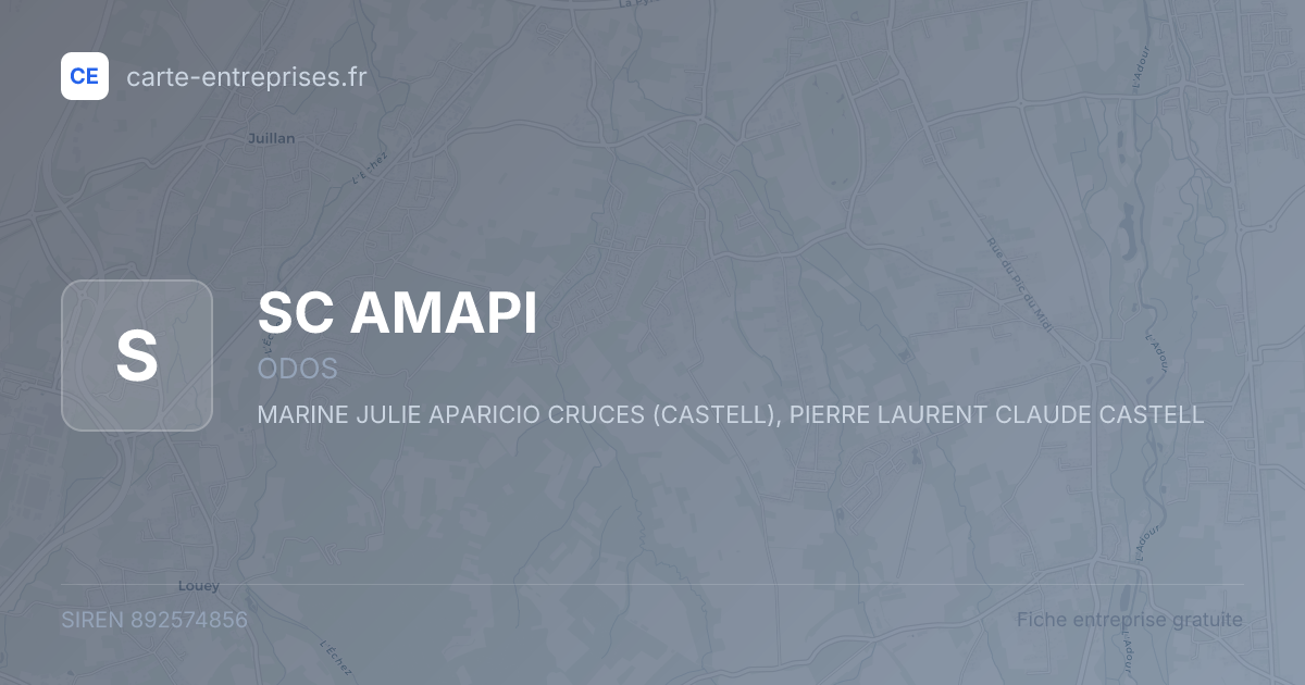SC AMAPI — 892574856 — fiche entreprise
