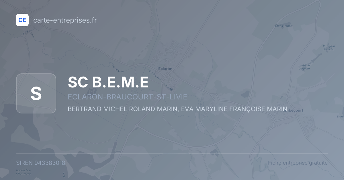 SC B.E.M.E — 943383018 — fiche entreprise