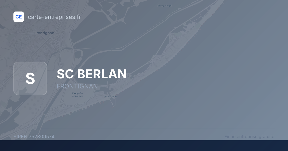SC BERLAN — 752809574 — fiche entreprise