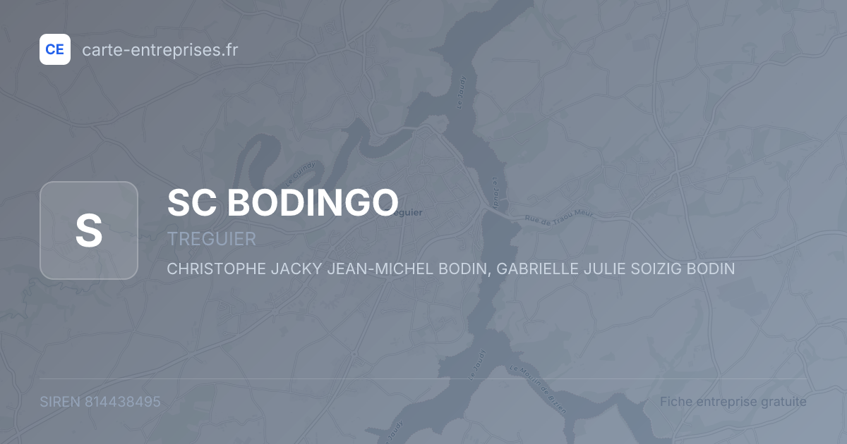 SC BODINGO — 814438495 — fiche entreprise